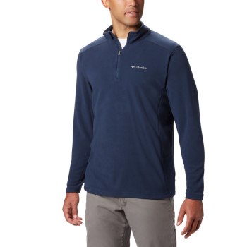 Columbia Klamath Range II Half Zip Fleece, Pullover Azul Marino Para Hombre | 627401-AQJ